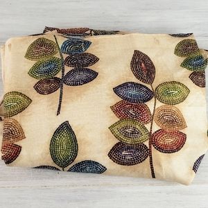 Croscill Mosiac Leaves Shower Curtain